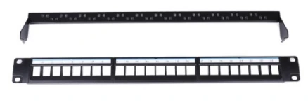 19 Inch 1U 24 Port Blank Patch Panel